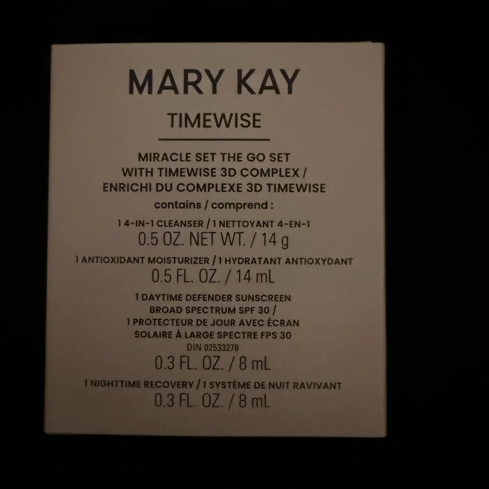 Mary Kay TimeWise Miracle The Go Set New in Box Travel Size Normal to Dry Skin